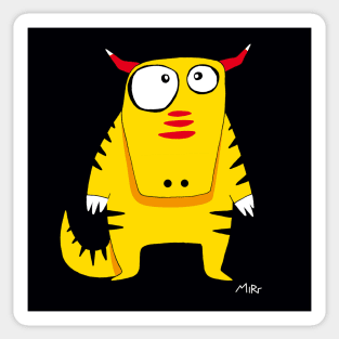 Monster Yellow Sticker